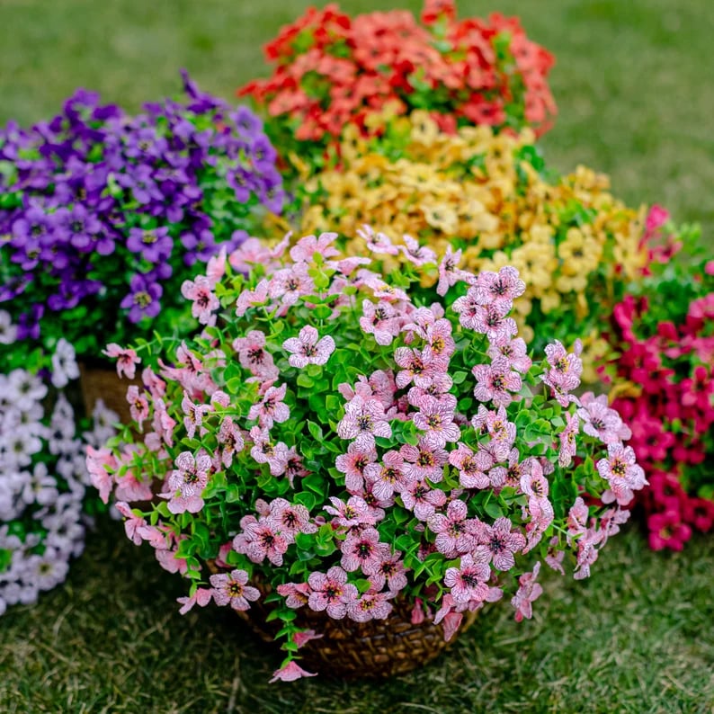 ๐ฅLast Day Only $6.99 ๐UV Resistant Colorful Faux Flower for Outdoors
